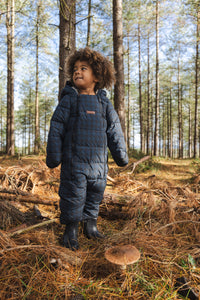 Quilted Onesie | Midnight Houndstooth