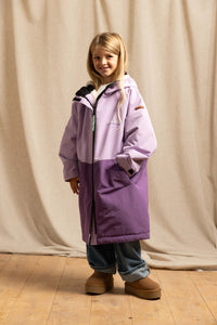 Kids Weatherproof Changing Robe | Lilac