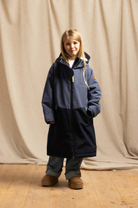 Kids Weatherproof Changing Robe | Navy