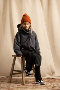 Kids Weatherproof Changing Robe | Black