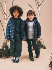 Camo | Ink Navy EcoReversible Puffer 6-18mnths Only