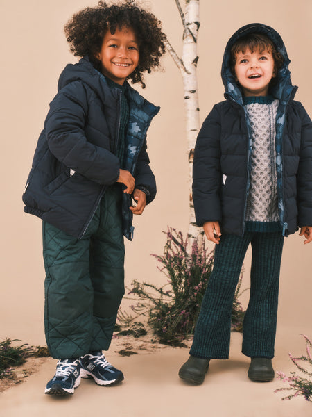 Camo | Ink Navy EcoReversible Puffer 6-18mnths Only
