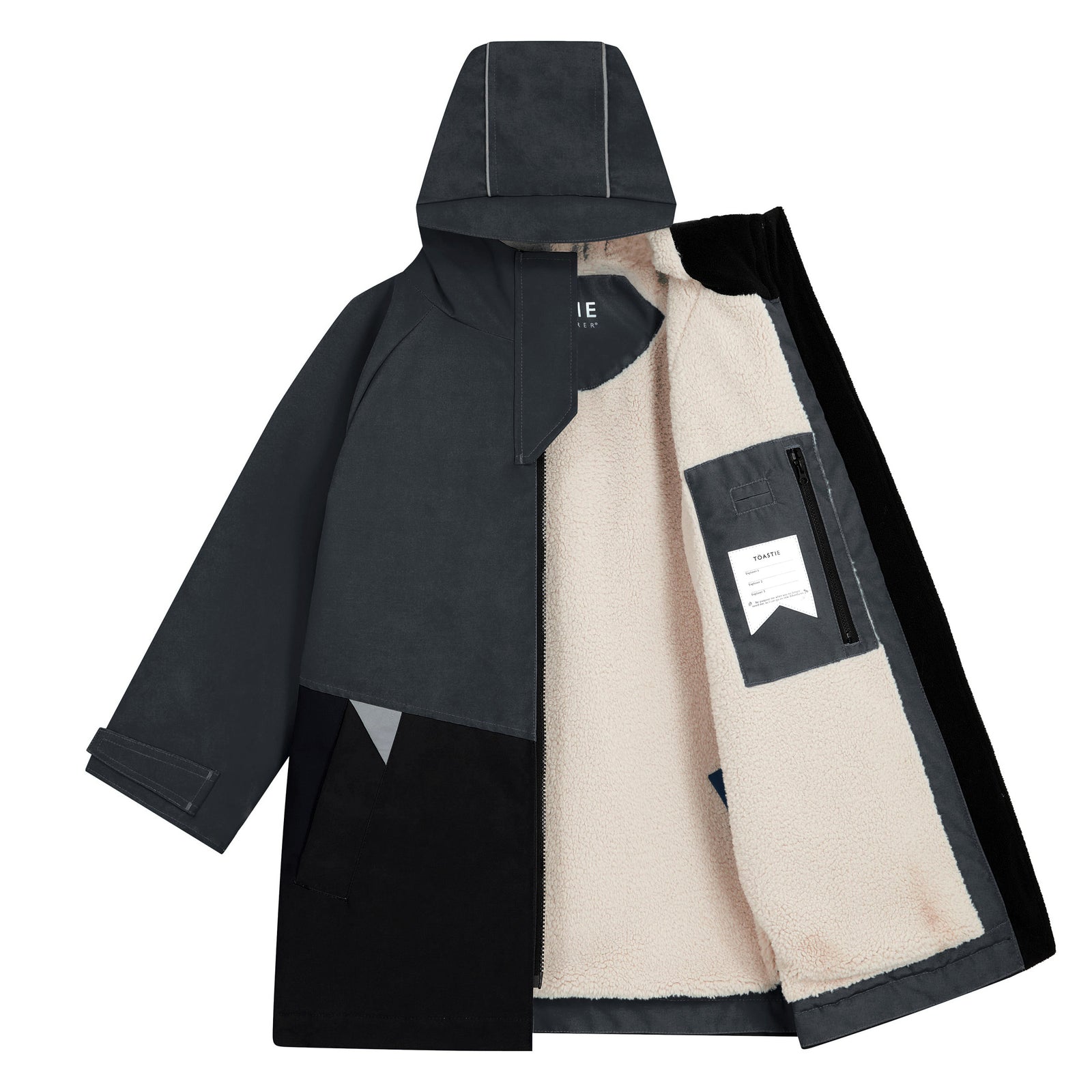 Kids Weatherproof Changing Robe | Black