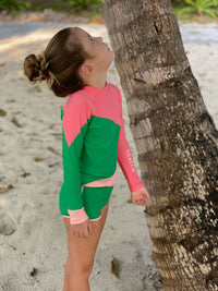 UV Protector Swim Top | Matcha Green