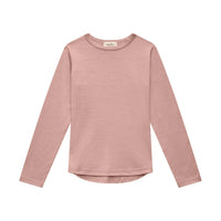 Smalls Merino Long Sleeve Top  | Dusky Rose