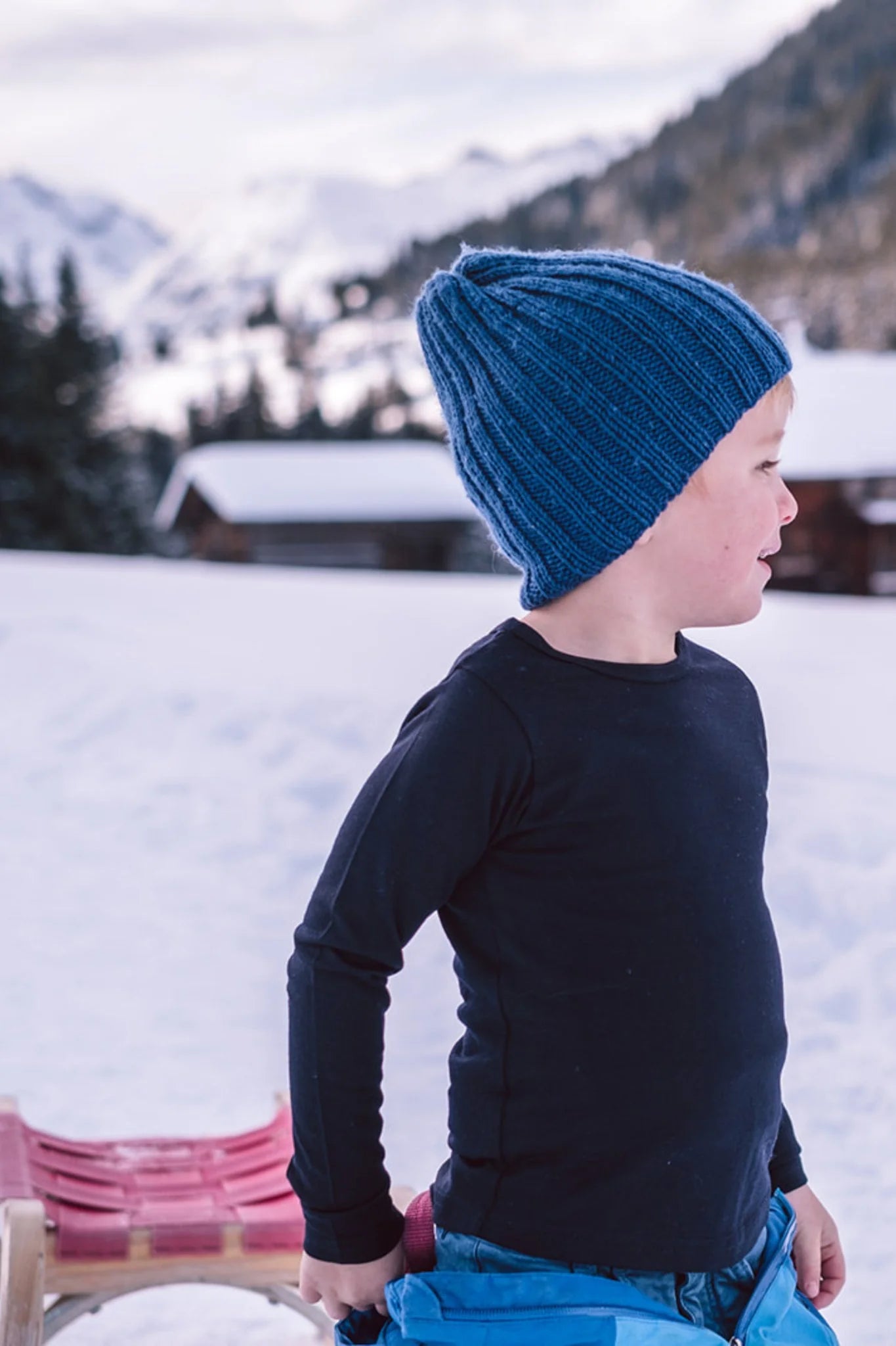 Smalls Merino Long Sleeve Top  | French Navy