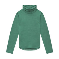 Smalls Merino Wool Kids Base Layer, Polo Neck | Emerald Green