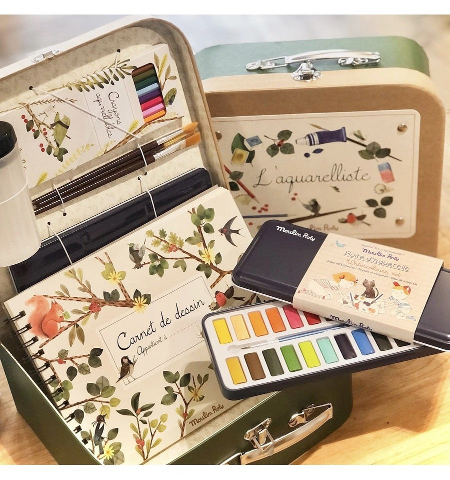 Watercolour Artist Case, Le Jardin Du Moulin Roty