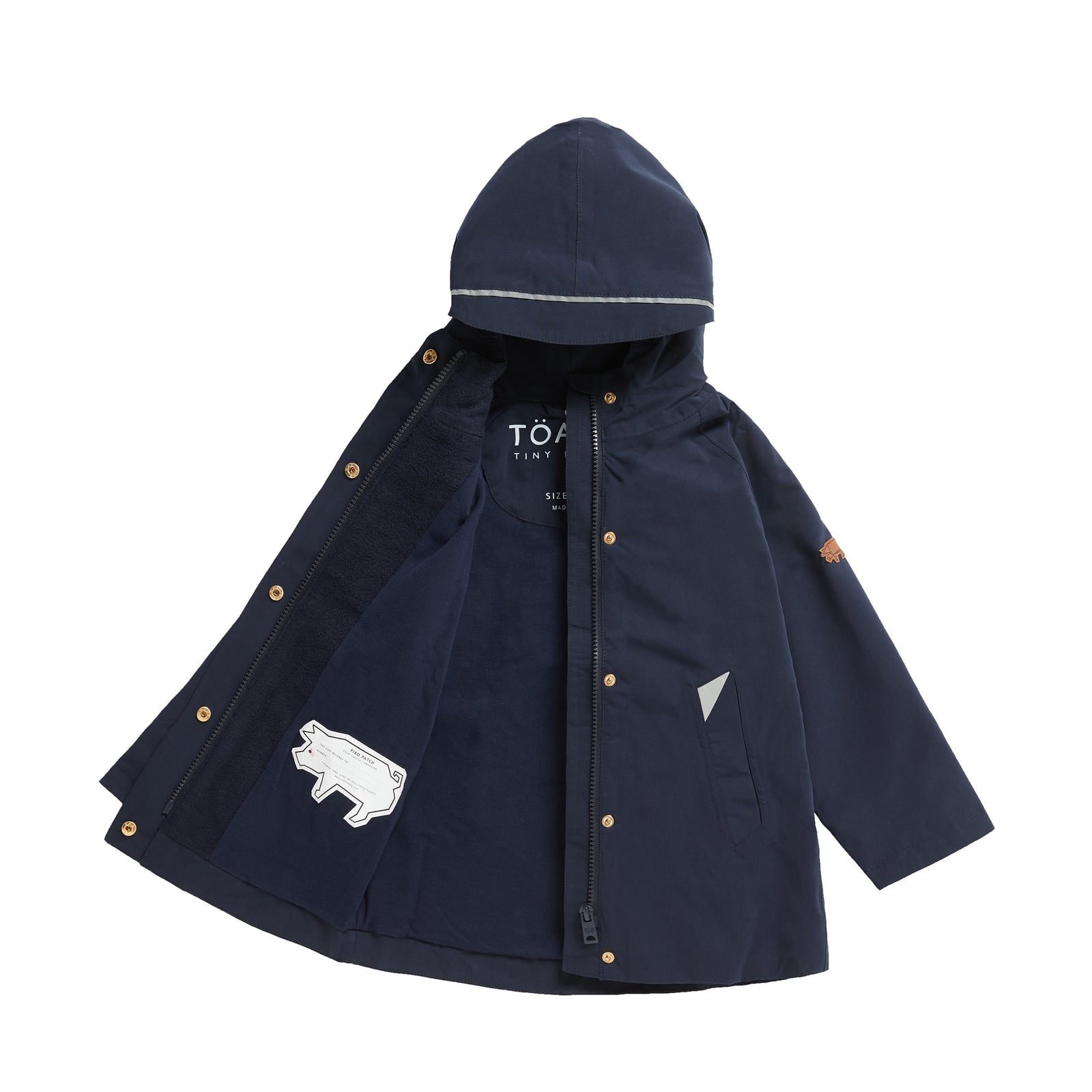 Ink Navy Waterproof Raincoat