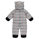 Wild Blue Rose Garden Quilted Onesie