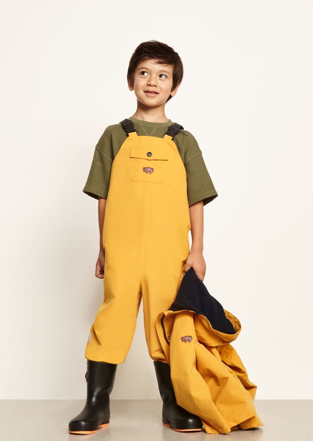 Toastie Kids Waterproof Dungarees Fisherman Yellow / 12-18 M