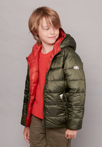 Khaki | Persimmon EcoReversible Puffer