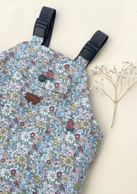 Wild Blue Rose Garden Waterproof Dungarees