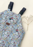 Wild Blue Rose Garden Waterproof Dungarees