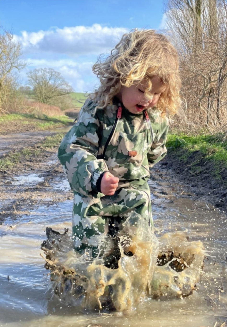 Leaf Camo Waterproof Puddlesuit