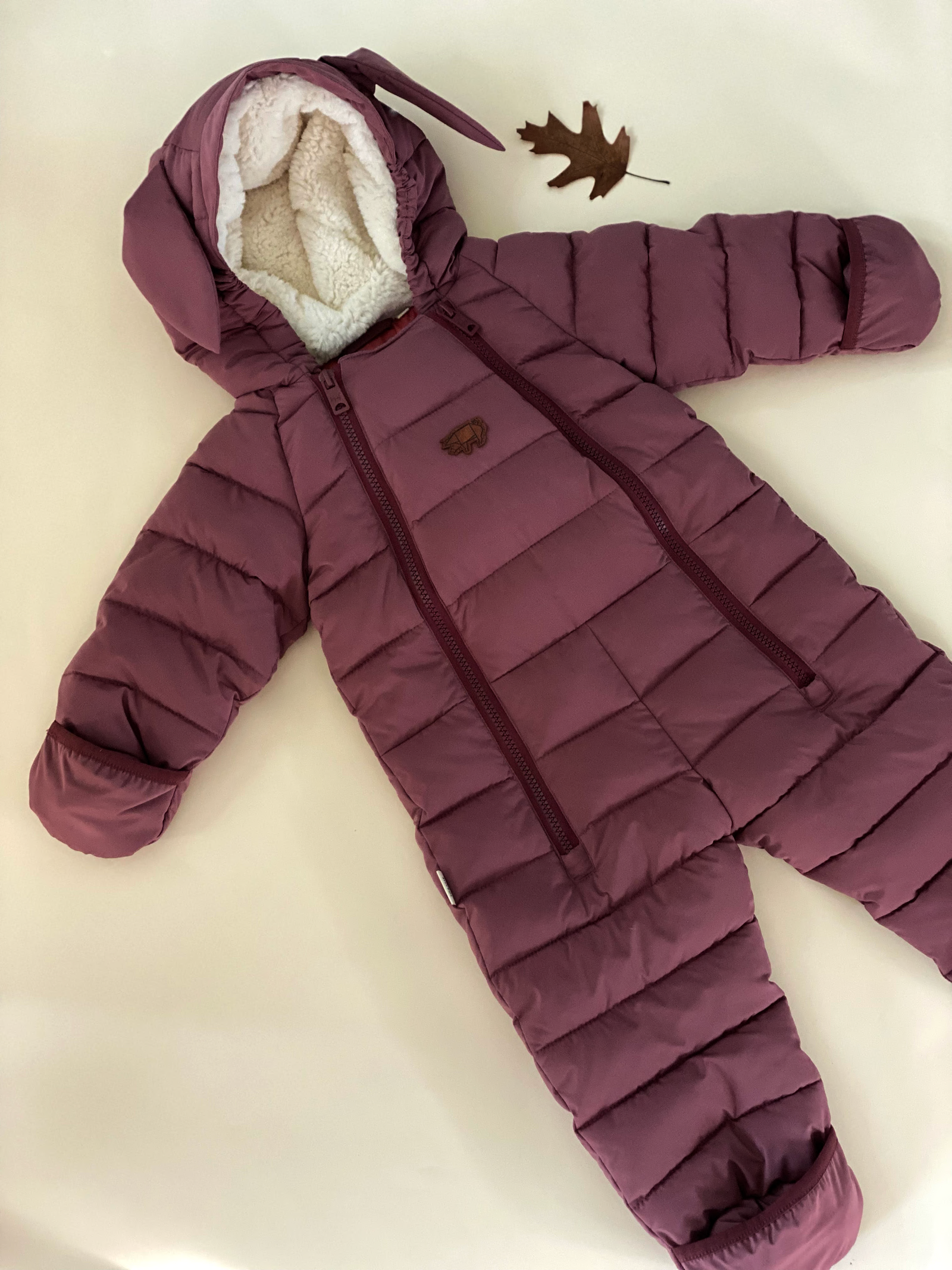 Berry Quilted Onesie