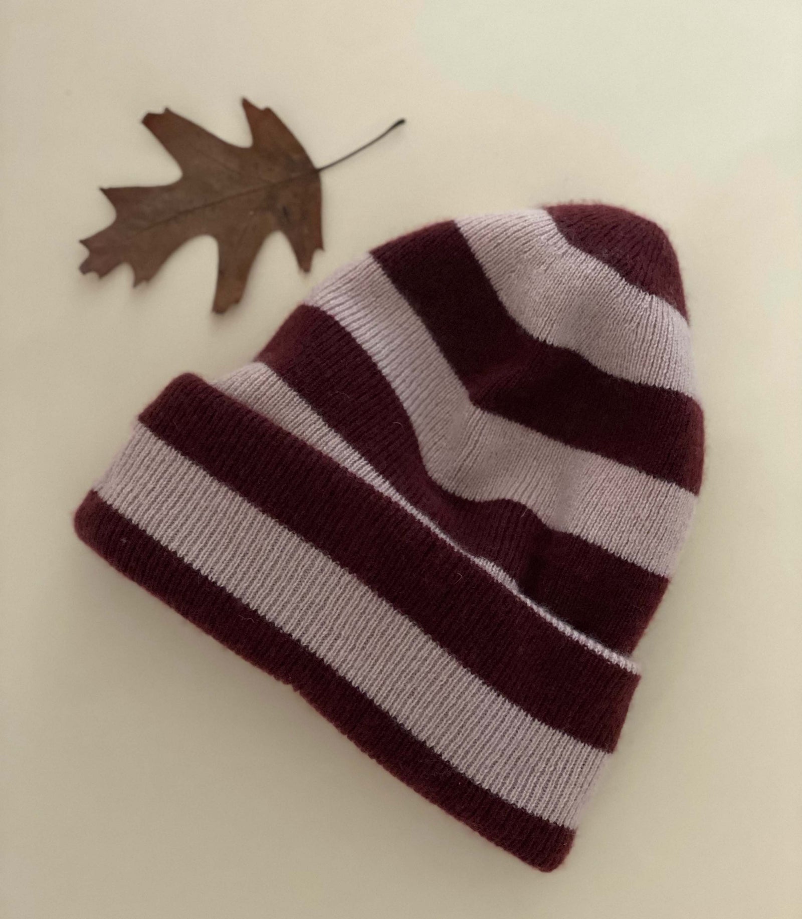 GRENACHE STRIPE CASHMERE BEANIE
