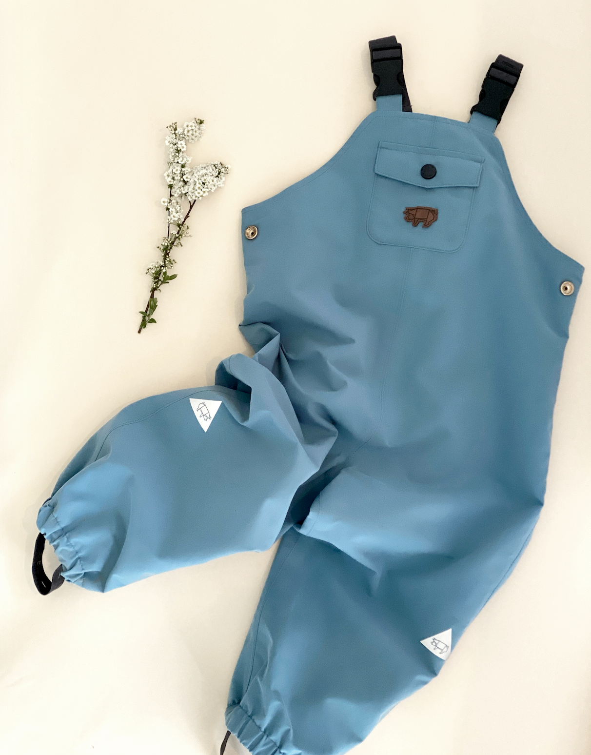 Rain Blue Waterproof Dungarees