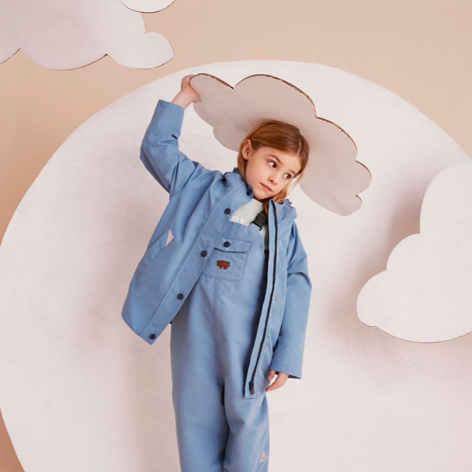 Rain Blue Waterproof Dungarees