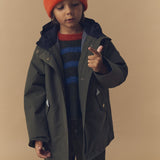 Antique Olive | Leaf Camo Wïld 3-in-1 Raincoat