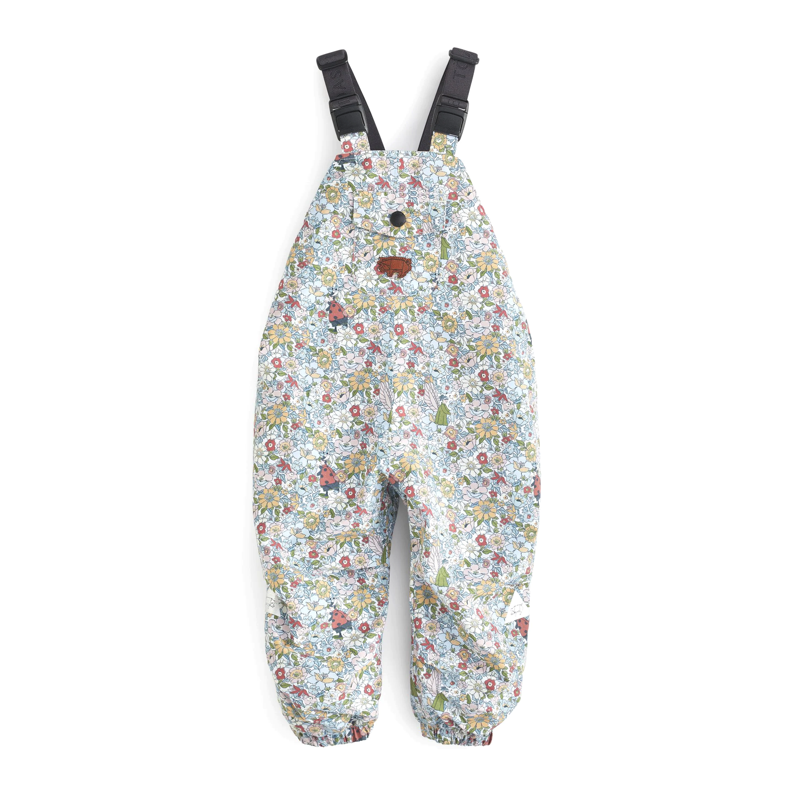 Wild Blue Rose Garden Waterproof Dungarees