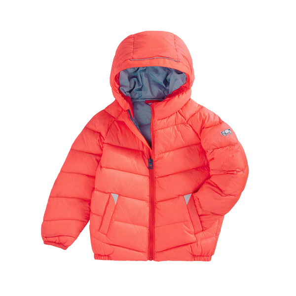 Fluro Coral Pack-a-Way Puffer