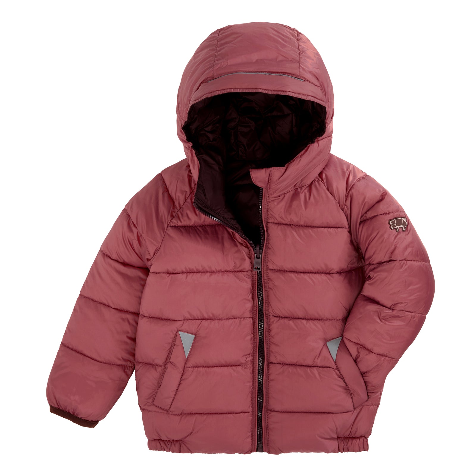 Black Cherry | Rose EcoReversible Puffer
