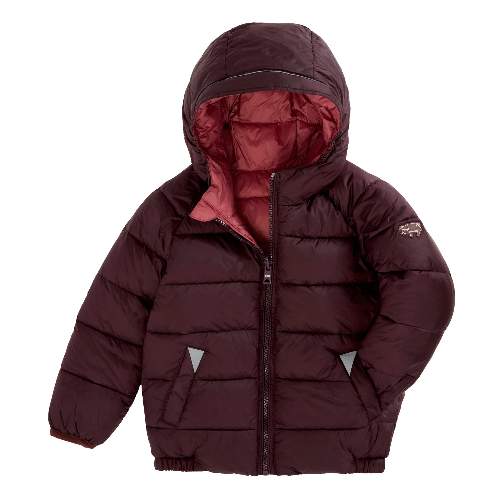 Black Cherry | Rose EcoReversible Puffer