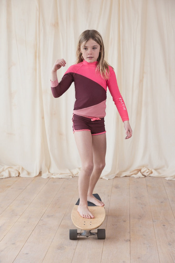 UV Protector Swim Top | Cherry