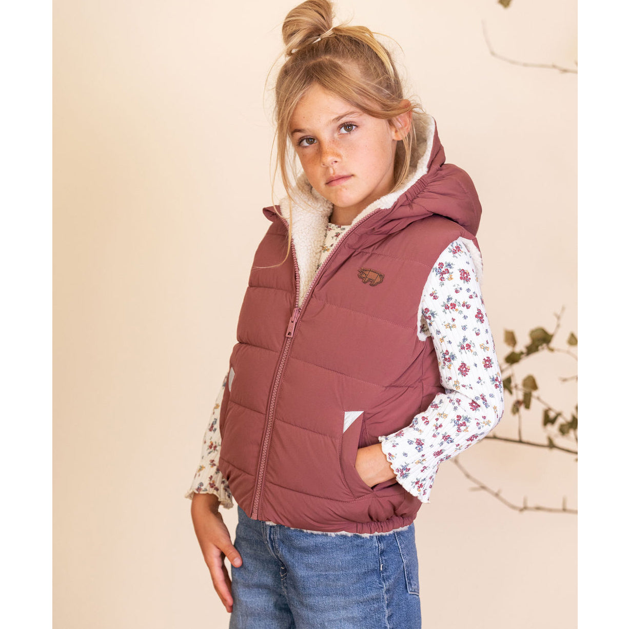 Matte Berry | Sherpa EcoReversible Gilet