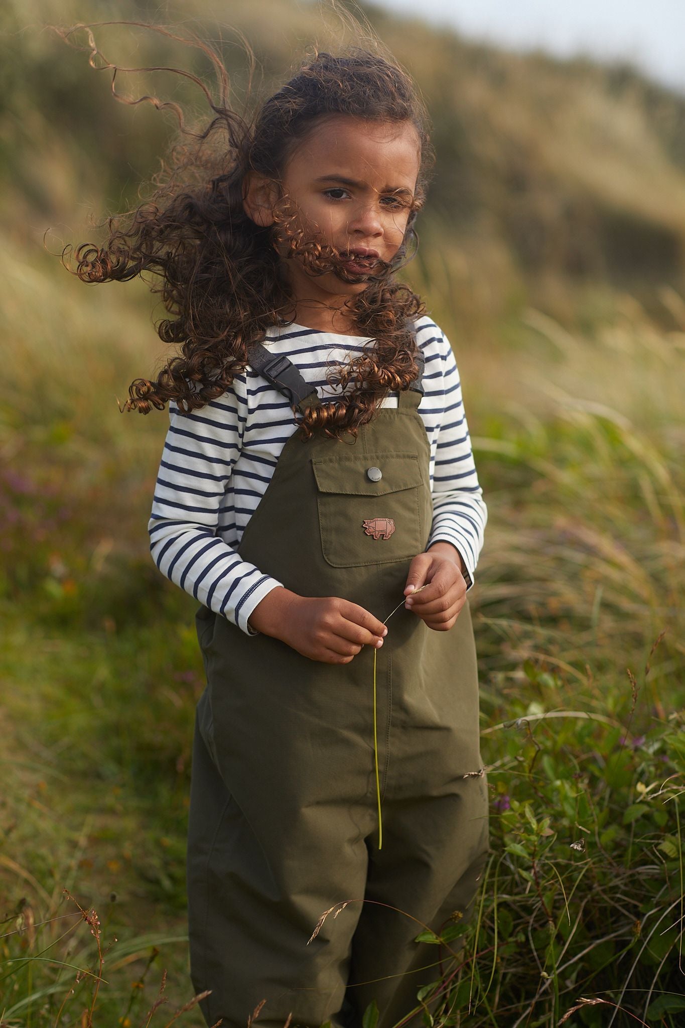 Olive Waterproof Dungarees