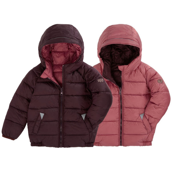 Black Cherry | Rose EcoReversible Puffer