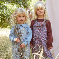 Wild Blue Rose Garden Waterproof Dungarees